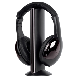 Fone de Ouvido sem fio WIRELESS HEADPHONE Preto – M-HW160