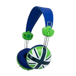 Fone de Ouvido UNION JACK NAVY com regulagem para cabeça – MB-HL2UN
