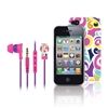 Kit Capa R�gida para iPhone 4/4S + Fone de ouvido com microfone | Pourpre JEZEBEL - MB-P4EKPJ