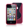 Capa Flex�vel para iPhone 4 FUSION TPU Rosa e Transparente � M-P4C820